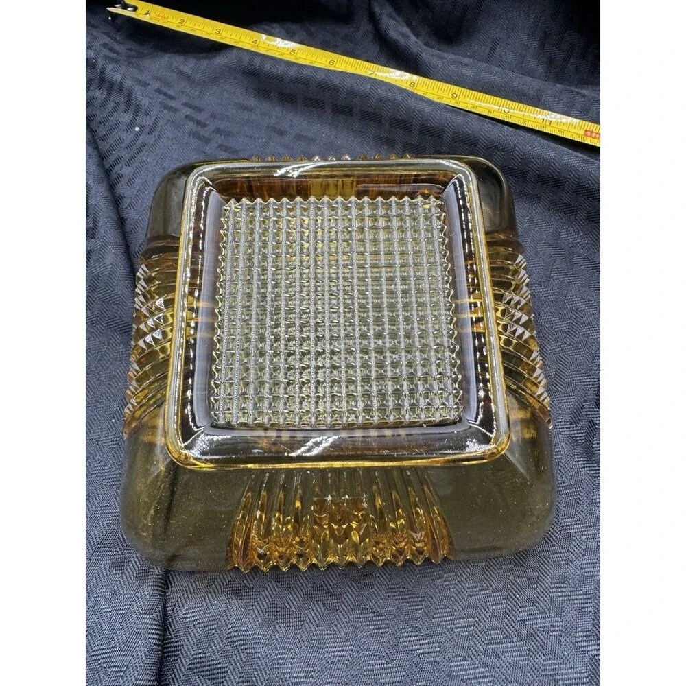 Vintage Imperial Glass Candy Dish In Amber